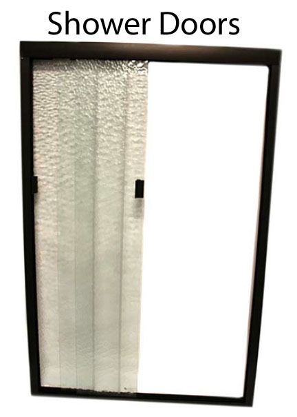  RV Shower Door glass or plastic
